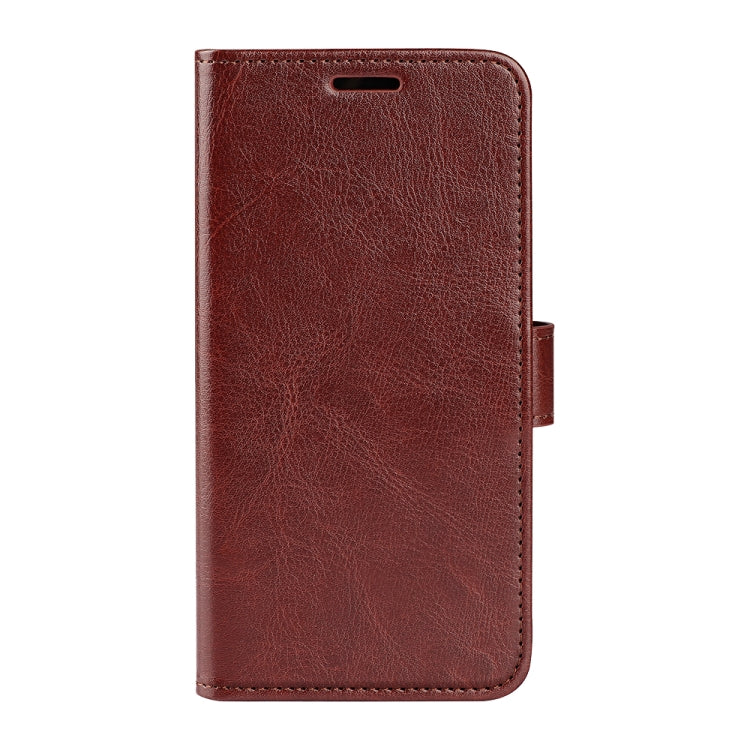 For iPhone 16 Pro R64 Texture Horizontal Flip Leather Phone Case(Brown) - iPhone 16 Pro Cases by buy2fix | Online Shopping UK | buy2fix