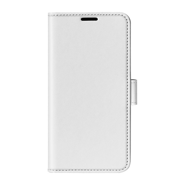 For iPhone 16 Plus R64 Texture Horizontal Flip Leather Phone Case(White) - iPhone 16 Plus Cases by buy2fix | Online Shopping UK | buy2fix