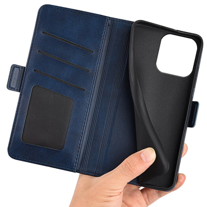 For iPhone 16 Pro Max Dual-side Magnetic Buckle Horizontal Flip Leather Phone Case(Dark Blue) - iPhone 16 Pro Max Cases by buy2fix | Online Shopping UK | buy2fix