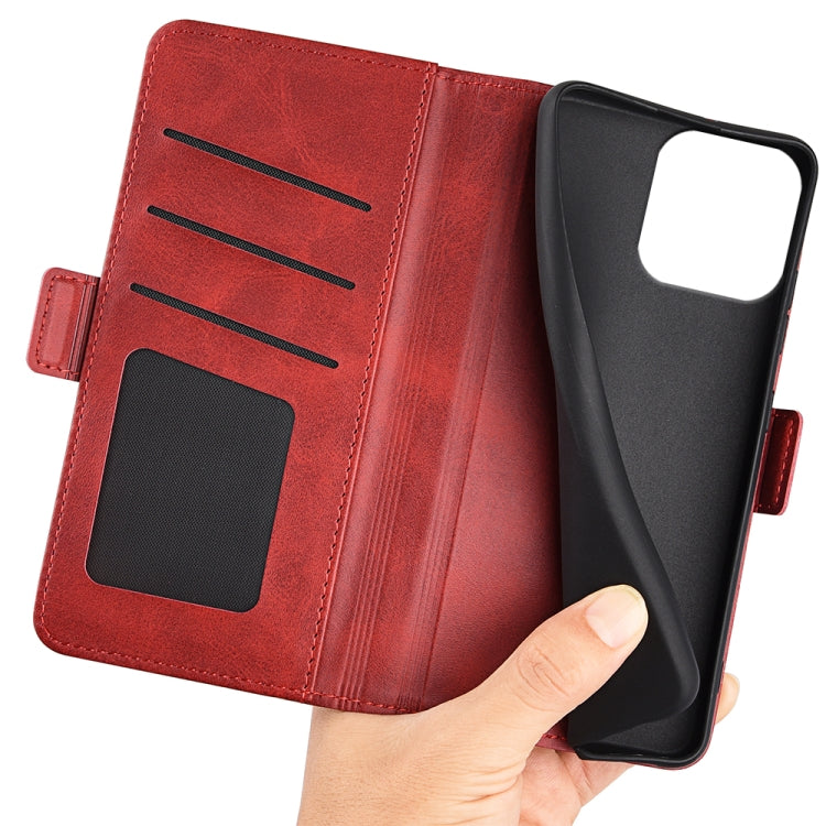 For iPhone 16 Pro Max Dual-side Magnetic Buckle Horizontal Flip Leather Phone Case(Red) - iPhone 16 Pro Max Cases by buy2fix | Online Shopping UK | buy2fix