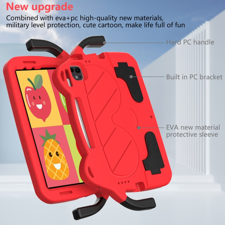 For iPad Pro 11 2024 Ice Baby EVA Shockproof Hard PC Tablet Case(Red+Black) - iPad Pro 11 2024 Cases by buy2fix | Online Shopping UK | buy2fix