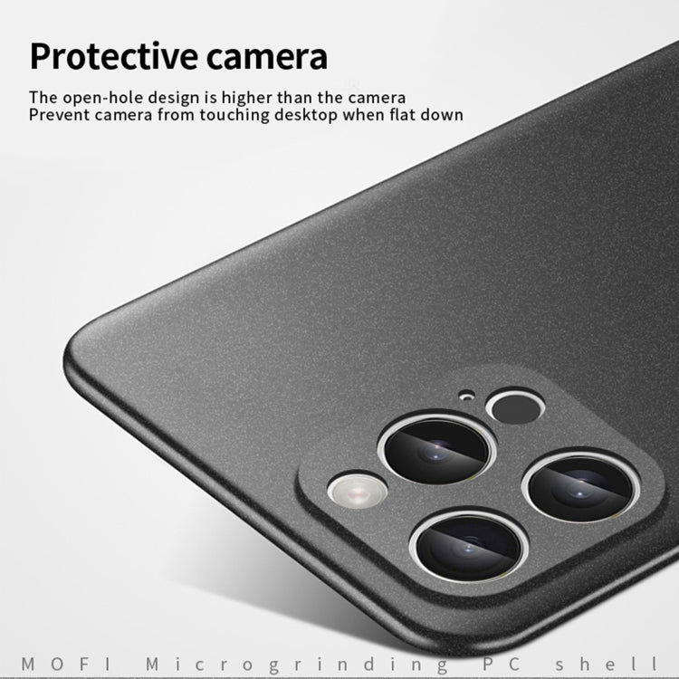 For iPhone 16 Pro Max MOFI Fandun Series Frosted PC Ultra-thin All-inclusive Phone Case(Gray) - iPhone 16 Pro Max Cases by MOFI | Online Shopping UK | buy2fix