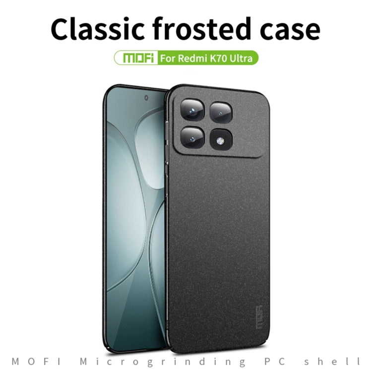 For Xiaomi Redmi K70 Ultra MOFI Fandun Series Frosted PC Ultra-thin All-inclusive Phone Case(Blue) - Xiaomi Cases by MOFI | Online Shopping UK | buy2fix