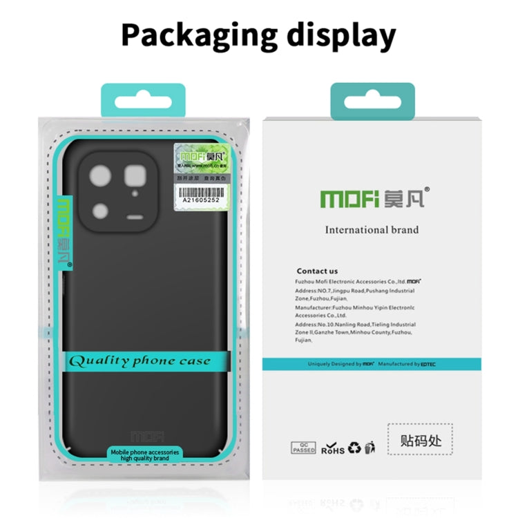 For iPhone 16 Plus MOFI Frosted PC Ultra-thin Hard Phone Case(Black) - iPhone 16 Plus Cases by MOFI | Online Shopping UK | buy2fix