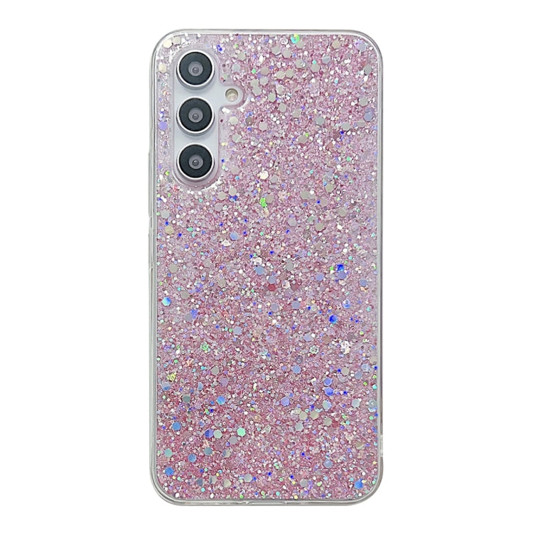 For Samsung Galaxy S23 FE 5G Glitter Sequins Epoxy TPU Phone Case(Pink) - Galaxy S23 FE 5G Cases by buy2fix | Online Shopping UK | buy2fix