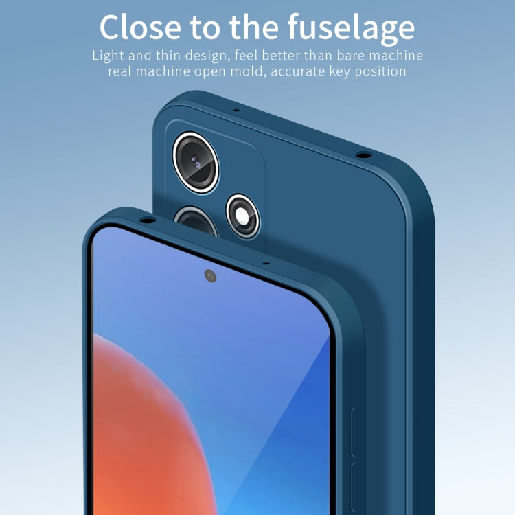 For Xiaomi Redmi 12 5G/Note 12R/Poco M6 Pro PINWUYO Sense Series Liquid Silicone TPU Phone Case(Blue) - Xiaomi Cases by PINWUYO | Online Shopping UK | buy2fix