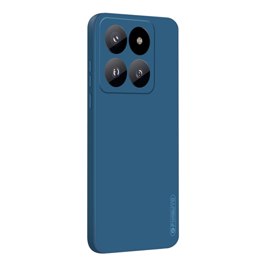 For Xiaomi 14 Pro PINWUYO Sense Series Liquid Silicone TPU Phone Case(Blue) - 14 Pro Cases by PINWUYO | Online Shopping UK | buy2fix