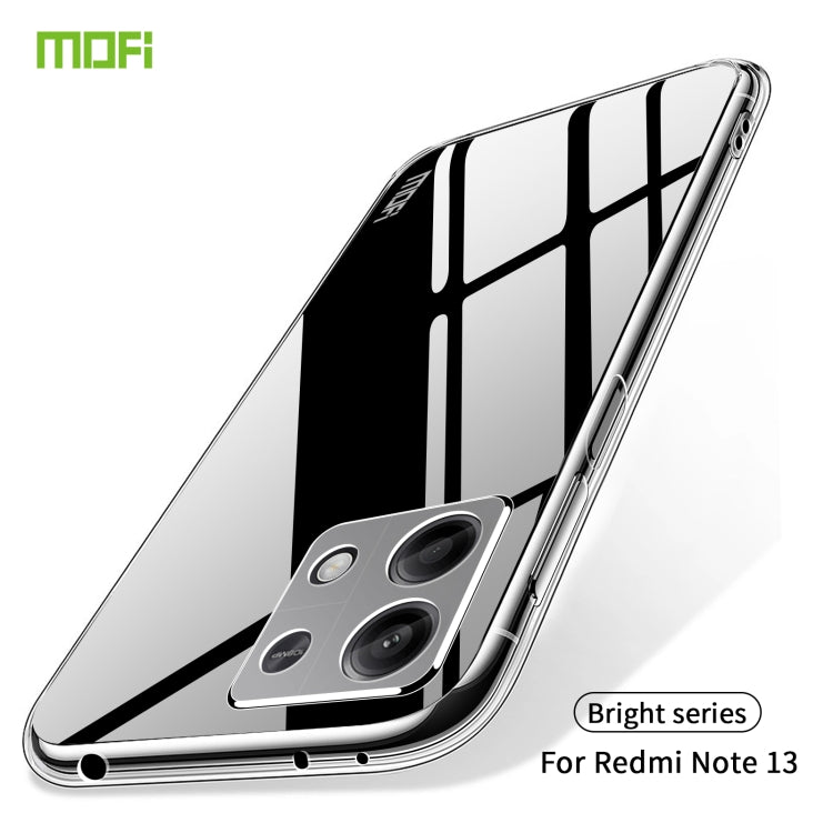 For Xiaomi Redmi Note 13 MOFI Ming Series Ultra-thin TPU Phone Case(Transparent) - Note 13 Cases by MOFI | Online Shopping UK | buy2fix