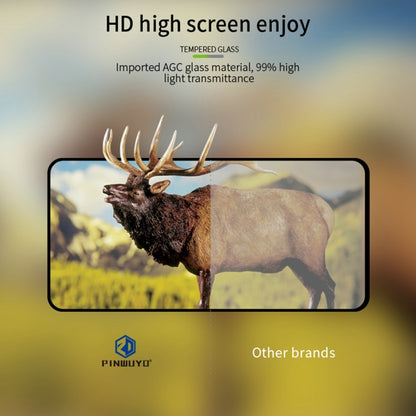 For OPPO Reno12 F / A3 PINWUYO 9H 2.5D Full Screen Tempered Glass Film(Black) - Reno12 F Tempered Glass by PINWUYO | Online Shopping UK | buy2fix