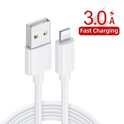 PD30W USB-C / Type-C + QC3.0 USB Dual Port Charger with 1m USB to 8 Pin Data Cable, EU Plug - USB Charger by buy2fix | Online Shopping UK | buy2fix