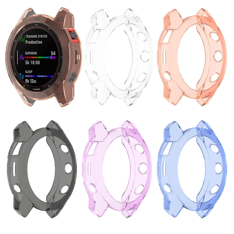 For Garmin Epix Pro 51mm Half-Package TPU Watch Protective Case(Transparent) - Watch Cases by buy2fix | Online Shopping UK | buy2fix