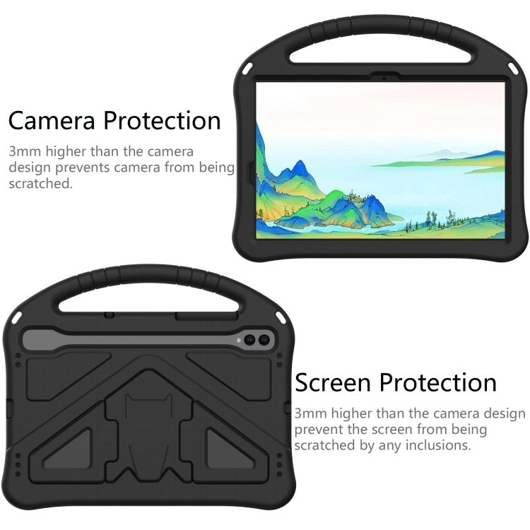 For Samsung Galaxy Tab S7 T870 EVA Shockproof Tablet Case with Holder(Black) - Galaxy Tab S7 by buy2fix | Online Shopping UK | buy2fix