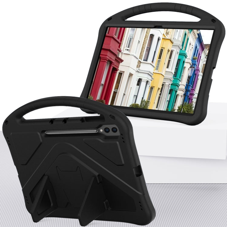 For Samsung Galaxy Tab S9 Ultra EVA Shockproof Tablet Case with Holder(Black) - Galaxy Tab S9 Ultra Cases by buy2fix | Online Shopping UK | buy2fix