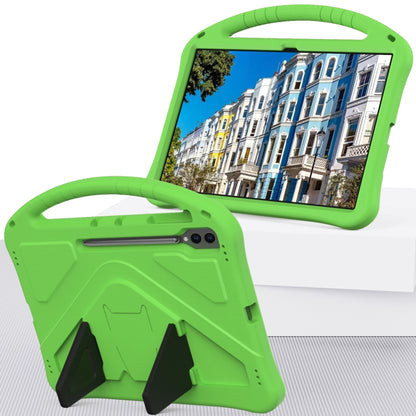 For Samsung Galaxy Tab S9 Ultra EVA Shockproof Tablet Case with Holder(Green) - Galaxy Tab S9 Ultra Cases by buy2fix | Online Shopping UK | buy2fix