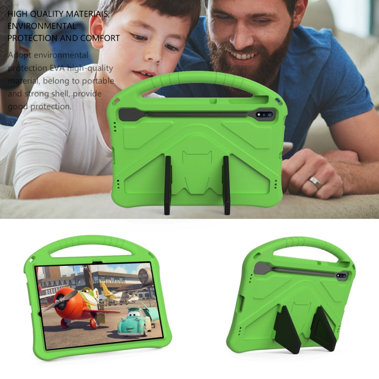 For Samsung Galaxy Tab S10+ 12.4 EVA Shockproof Tablet Case with Holder(Green) - Tab S10+ Cases by buy2fix | Online Shopping UK | buy2fix