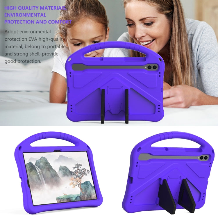 For Samsung Galaxy Tab S10 EVA Shockproof Tablet Case with Holder(Purple) - Tab S10 Cases by buy2fix | Online Shopping UK | buy2fix