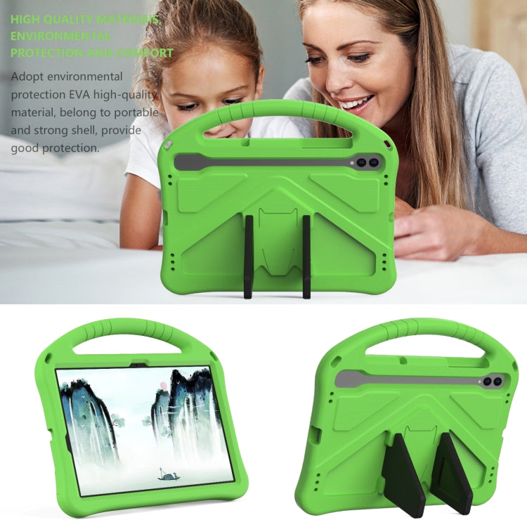 For Samsung Galaxy Tab S10 EVA Shockproof Tablet Case with Holder(Green) - Tab S10 Cases by buy2fix | Online Shopping UK | buy2fix