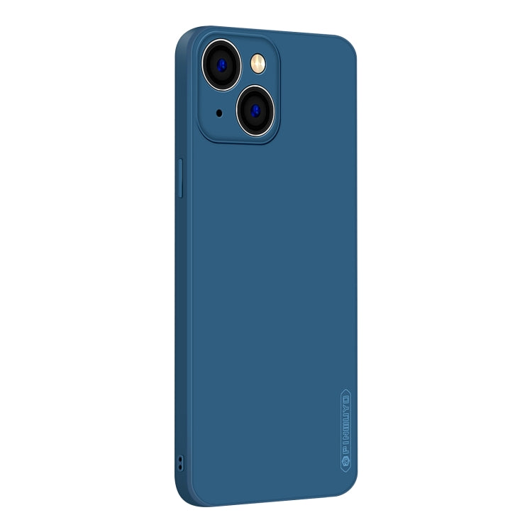 For iPhone 15 Plus PINWUYO Sense Series Liquid Silicone TPU Phone Case(Blue) - iPhone 15 Plus Cases by PINWUYO | Online Shopping UK | buy2fix