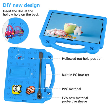 For Samsung Galaxy Tab S9 X710/X716B Handle Kickstand Children EVA Shockproof Tablet Case(Sky Blue) - Galaxy Tab S9 Cases by buy2fix | Online Shopping UK | buy2fix