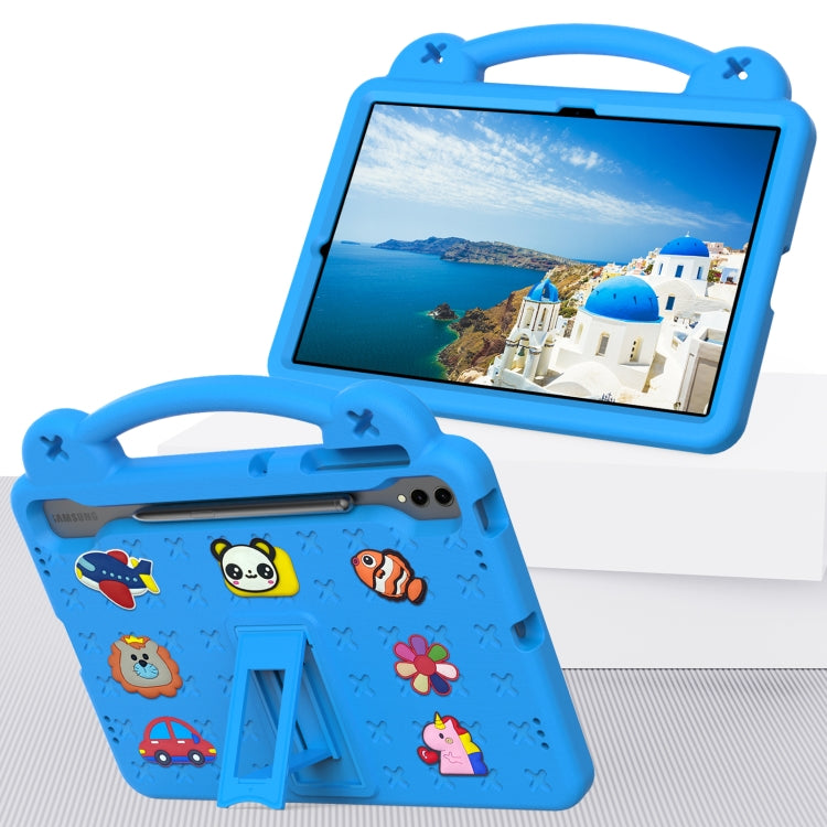 For Samsung Galaxy Tab S9 FE+ 12.4 X610N Handle Kickstand Children EVA Shockproof Tablet Case(Sky Blue) - Galaxy Tab S9 FE+ by buy2fix | Online Shopping UK | buy2fix