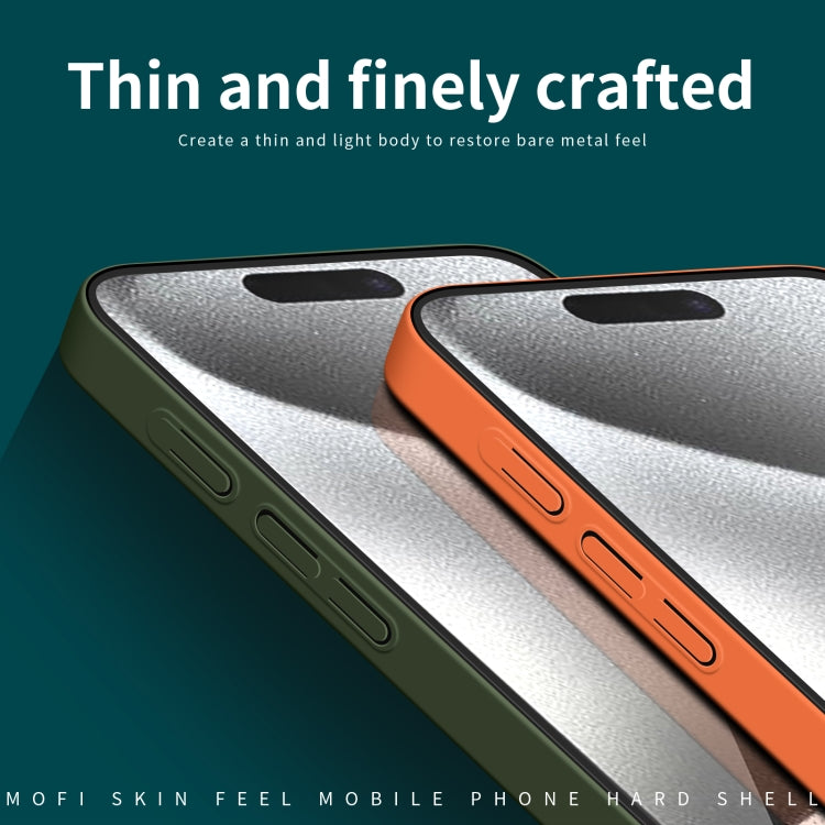 For iPhone 16 Pro Max MOFI Qin Series Skin Feel All-inclusive PC Phone Case(Green) - iPhone 16 Pro Max Cases by MOFI | Online Shopping UK | buy2fix