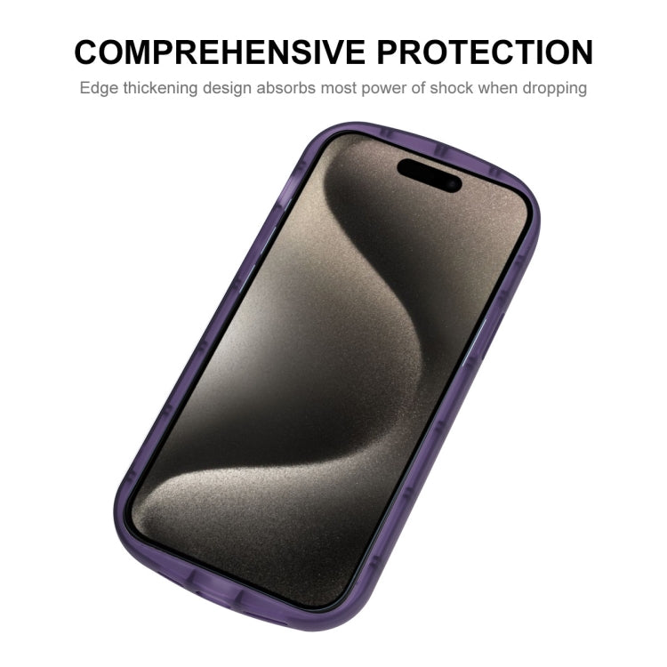 For iPhone 15 Pro Max ENKAY Hat-Prince Translucent Matte TPU Shockproof Phone Case(Purple) - iPhone 15 Pro Max Cases by ENKAY | Online Shopping UK | buy2fix