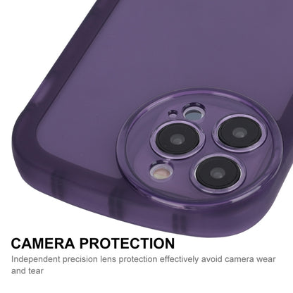 For iPhone 15 Pro Max ENKAY Hat-Prince Translucent Matte TPU Shockproof Phone Case(Purple) - iPhone 15 Pro Max Cases by ENKAY | Online Shopping UK | buy2fix