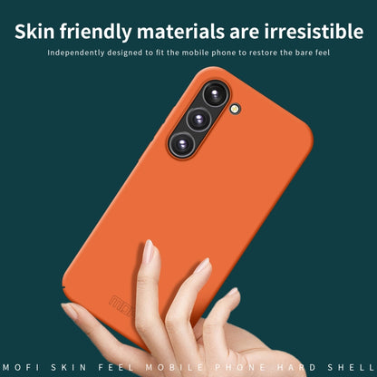 For Samsung Galaxy S23+ 5G MOFI Qin Series Skin Feel All-inclusive PC Phone Case(Orange) - Galaxy Phone Cases by MOFI | Online Shopping UK | buy2fix