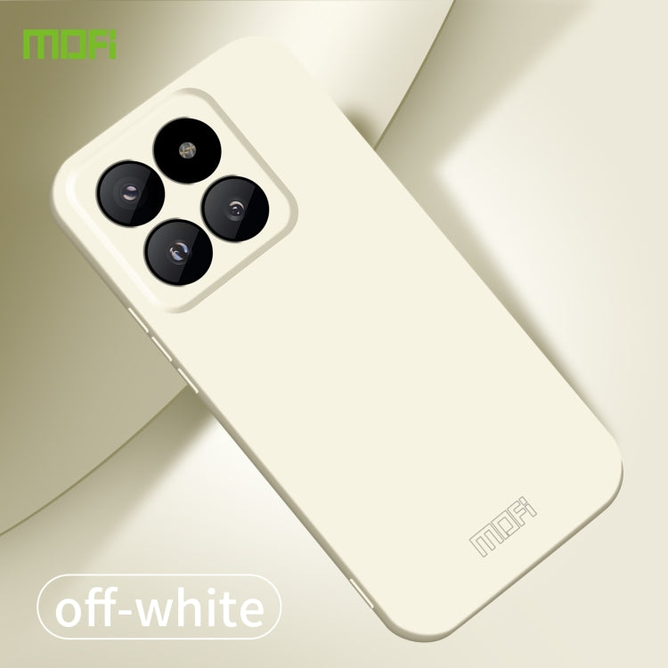 For Xiaomi 14 Pro MOFI Qin Series Skin Feel All-inclusive PC Phone Case(Beige) - 14 Pro Cases by MOFI | Online Shopping UK | buy2fix