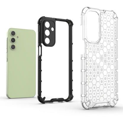 For Samsung Galaxy A25 5G Shockproof Honeycomb Phone Case(Black) - Galaxy Phone Cases by buy2fix | Online Shopping UK | buy2fix