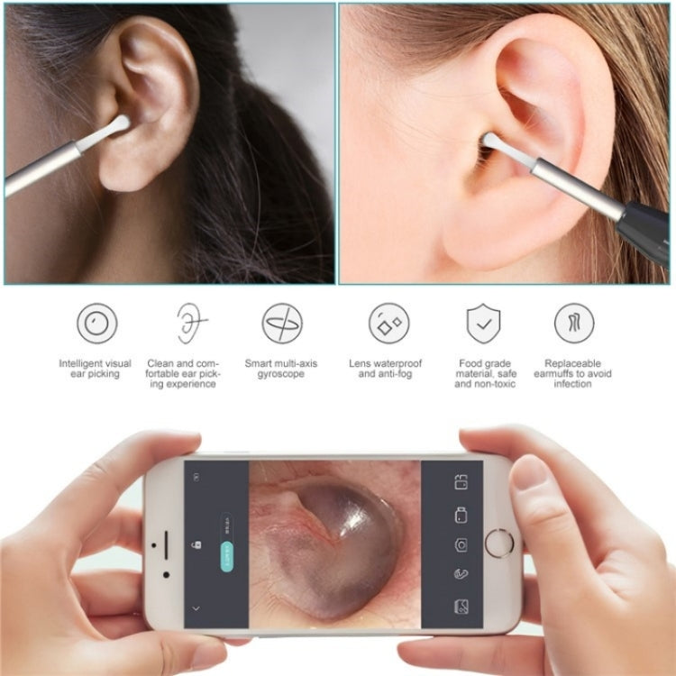 W1 Smart WiFi Ear Pick Cleaning Kit Ear Wax Removal Tool with LED Light(White) - Ear Care Tools by buy2fix | Online Shopping UK | buy2fix