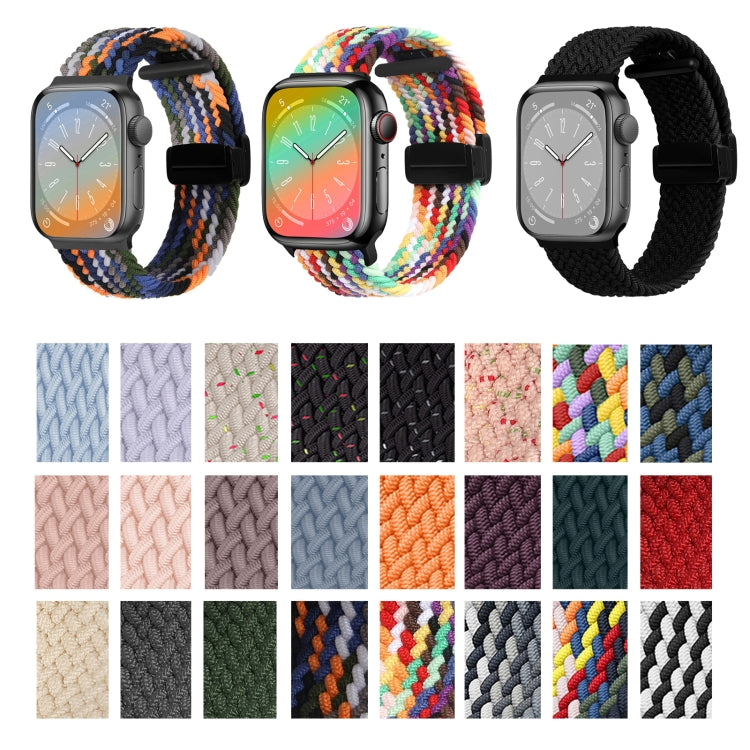 For Apple Watch Ultra 49mm Nylon Woven Magnetic Fold Buckle Watch Band(Z Seven Colors) - Watch Bands by buy2fix | Online Shopping UK | buy2fix