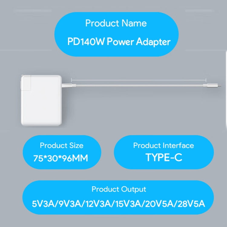 PD3.1 140W USB-C PD Laptop Power Adapter for Apple M1 / M2 MacBook Series AU Plug - Cable & Adapter by buy2fix | Online Shopping UK | buy2fix