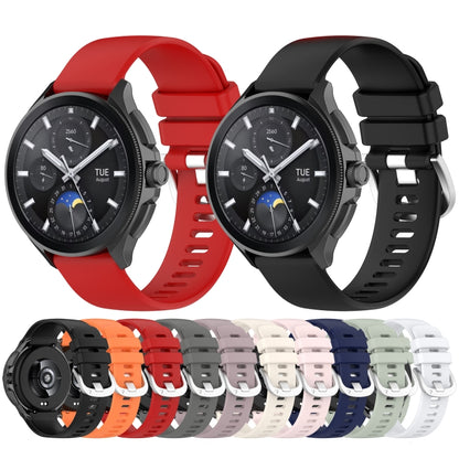 For Xiaomi Watch S3 Glossy Surface Silicone Watch Band(Dark Gray) - Watch Bands by buy2fix | Online Shopping UK | buy2fix
