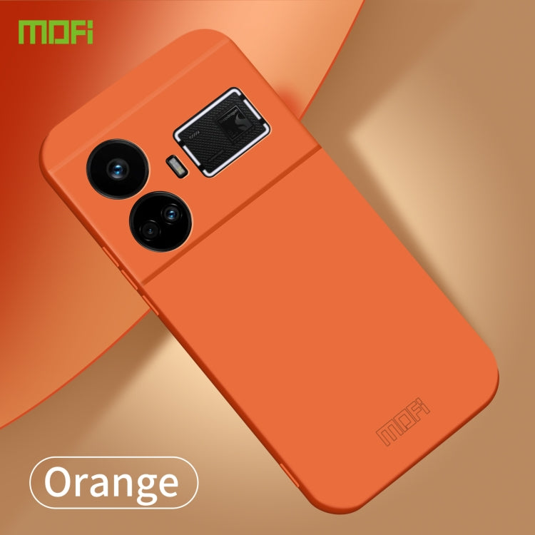 For Realme GT5 MOFI Qin Series Skin Feel All-inclusive PC Phone Case(Orange) - Realme Cases by MOFI | Online Shopping UK | buy2fix