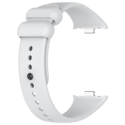 For Redmi Watch 4 Solid Color Liquid Silicone Watch Band(Light Gray) - Watch Bands by buy2fix | Online Shopping UK | buy2fix