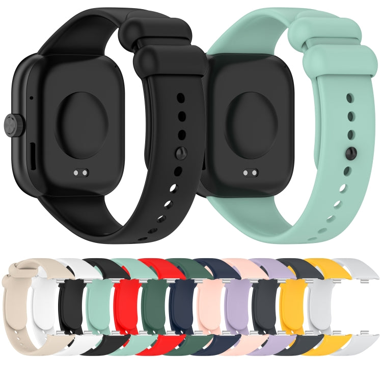 For Redmi Watch 4 Solid Color Liquid Silicone Watch Band(Light Gray) - Watch Bands by buy2fix | Online Shopping UK | buy2fix