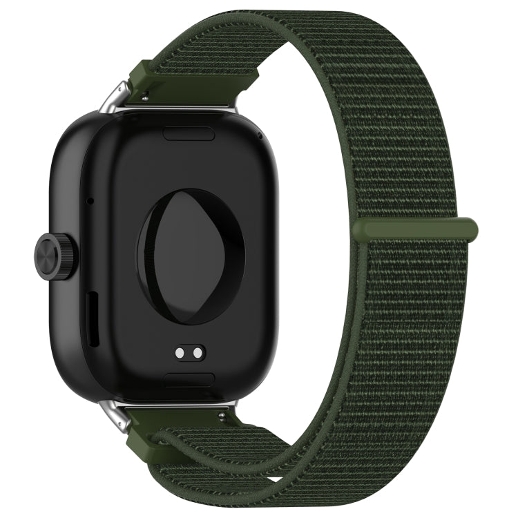 For Redmi Watch 4 Nylon Loop Metal Connector Watch Band(Army Green) - Watch Bands by buy2fix | Online Shopping UK | buy2fix