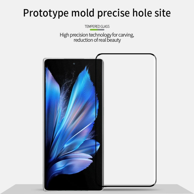 For vivo X Fold3 / X Fold3 Pro PINWUYO 9H 3D Hot Bending Tempered Glass Film(Black) - vivo Tempered Glass by PINWUYO | Online Shopping UK | buy2fix