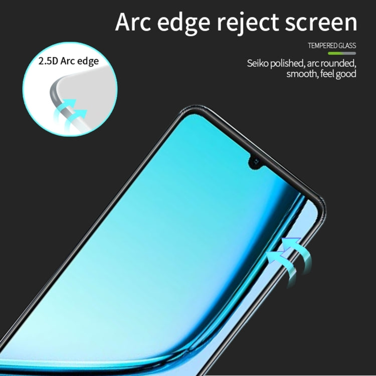 For Realme Note 50 MOFI 9H 2.5D Full Screen Tempered Glass Film(Black) - Realme Tempered Glass by MOFI | Online Shopping UK | buy2fix