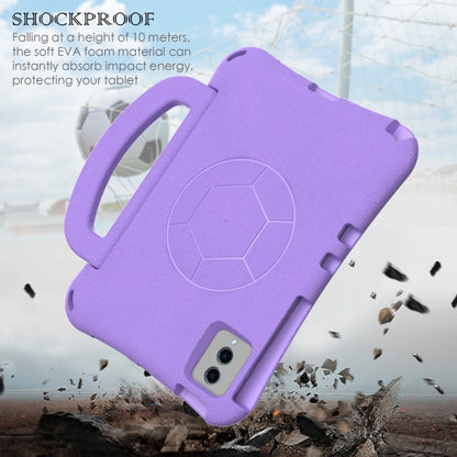 For Samsung Galaxy Tab S7 11 T870/T875 2020 Handle Football Shaped EVA Shockproof Tablet Case(Light Purple) - Galaxy Tab S7 by buy2fix | Online Shopping UK | buy2fix