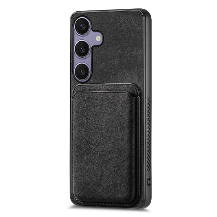 For Samsung Galaxy S25+ 5G Retro Leather Card Bag Magnetic Phone Case(Black) - Galaxy S25+ 5G Cases by buy2fix | Online Shopping UK | buy2fix