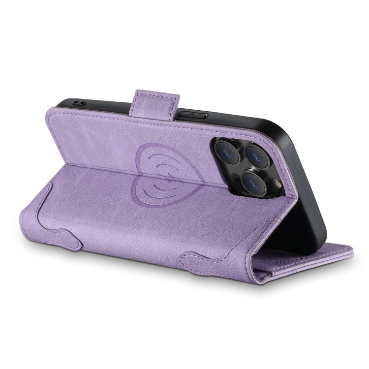 For iPhone 13 SUTENI J07 Multifunctional Horizontal Flip Magsafe Leather Phone Case(Purple) - iPhone 13 Cases by Suteni | Online Shopping UK | buy2fix