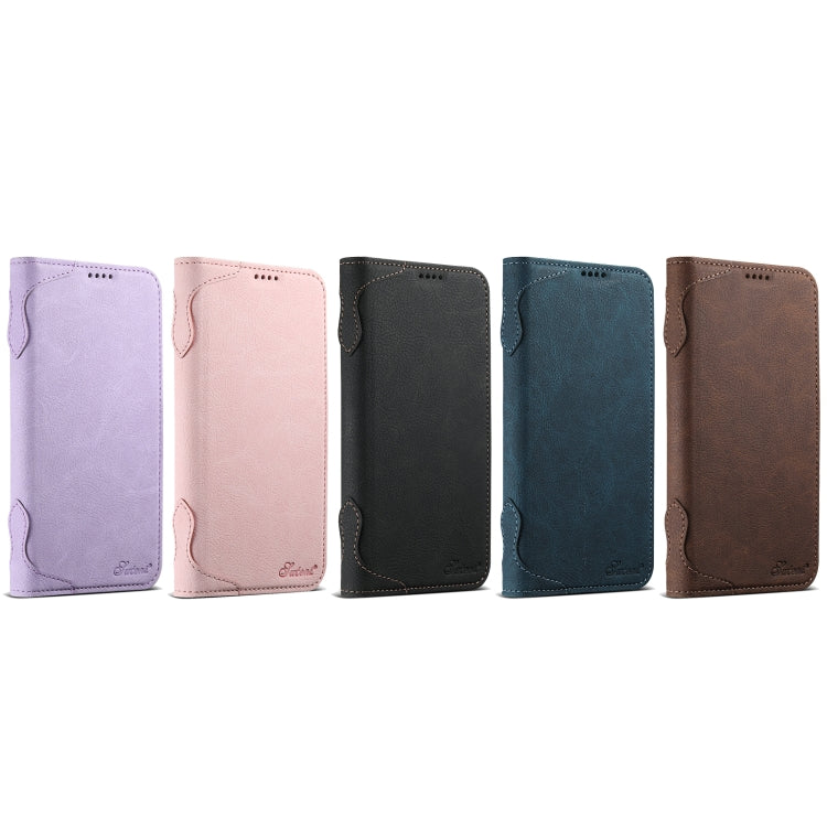 For iPhone 12 / 12 Pro SUTENI J07 Multifunctional Horizontal Flip Magsafe Leather Phone Case(Pink) - iPhone 12 / 12 Pro Cases by Suteni | Online Shopping UK | buy2fix