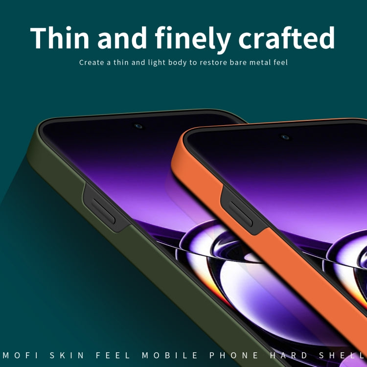 For OPPO Find X7 MOFI Qin Series Skin Feel All-inclusive PC Phone Case(Orange) - Find X7 Cases by MOFI | Online Shopping UK | buy2fix