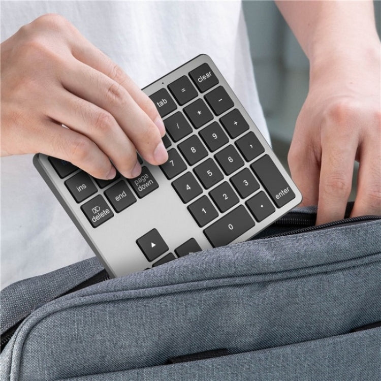 K-35 Computer Laptop Keyboard 35-Keys Tablet Accessories Bluetooth Keypad(Black Gray) - Wireless Keyboard by buy2fix | Online Shopping UK | buy2fix