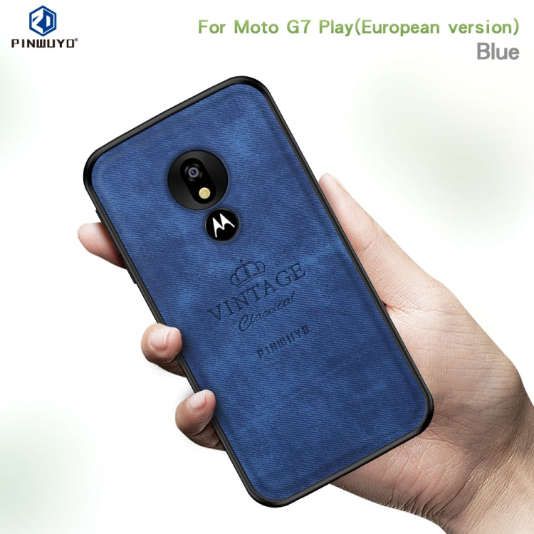 PINWUYO Shockproof Waterproof Full Coverage PC + TPU + Skin Protective Case for Motorola Moto G7 Play (Eurasian Version)(Red) - Motorola Cases by PINWUYO | Online Shopping UK | buy2fix