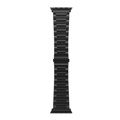 For Apple Watch Ultra 2 49mm I-Shaped Titanium Watch Band(Black) - Watch Bands by buy2fix | Online Shopping UK | buy2fix