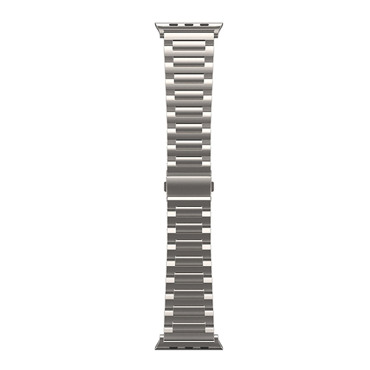 For Apple Watch Ultra 49mm I-Shaped Titanium Watch Band(Titanium) - Watch Bands by buy2fix | Online Shopping UK | buy2fix