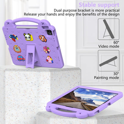 For iPad Air 13 2025 / 2024 Handle Kickstand Children EVA Shockproof Tablet Case(Light Purple) - iPad Air 13 2025 / 2024 Cases by buy2fix | Online Shopping UK | buy2fix